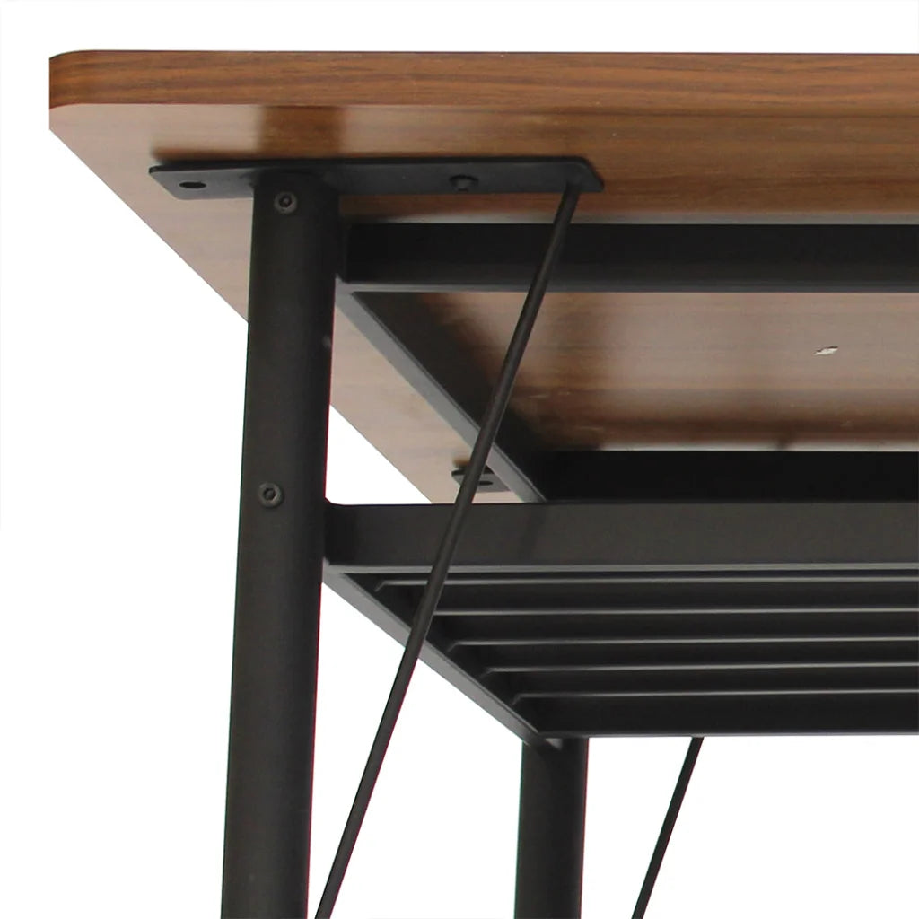 150cm dining table set with rectangular dining top and sturdy base