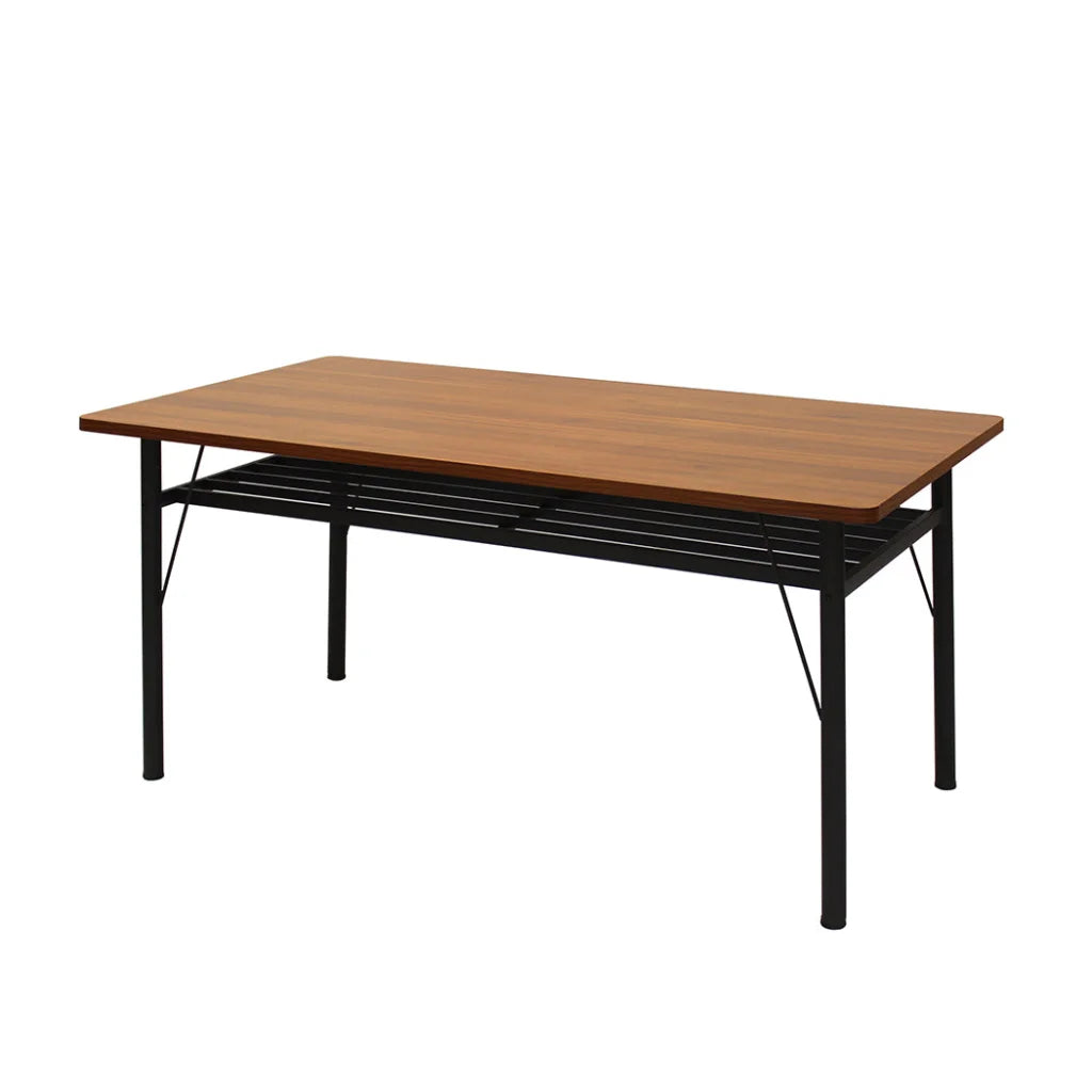 150cm dining table set with dining table top and straight leg frame