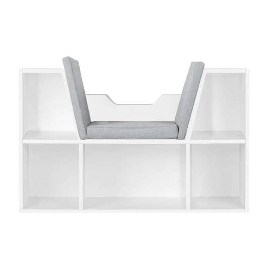 Levede Kids Bookcase Toys Box Shelf White-1975420408001859585