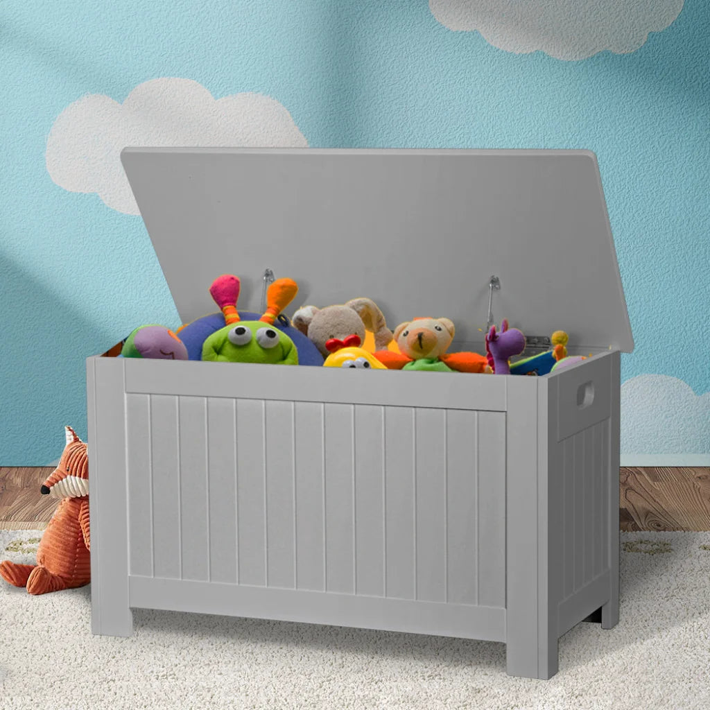 Levede Kids Toy Box Storage Chest Cabinet Grey-1973193727803527174