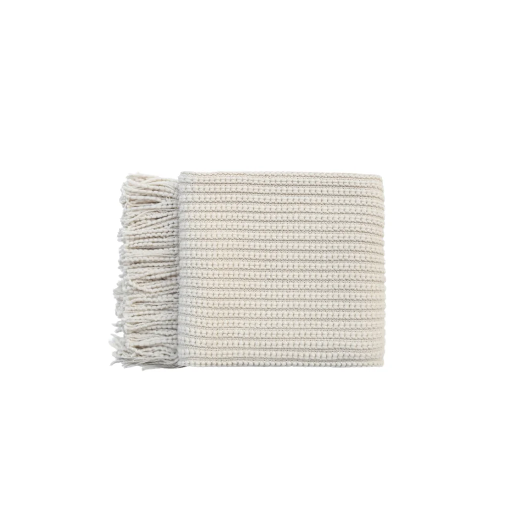 Levi Throw Rug Blanket - Cream - Furniture > Sofas > Sofa