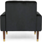Lewisham Black Tufted Velvet Armchair - Furniture > Bar