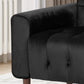 Lewisham Black Tufted Velvet Armchair - Furniture > Bar
