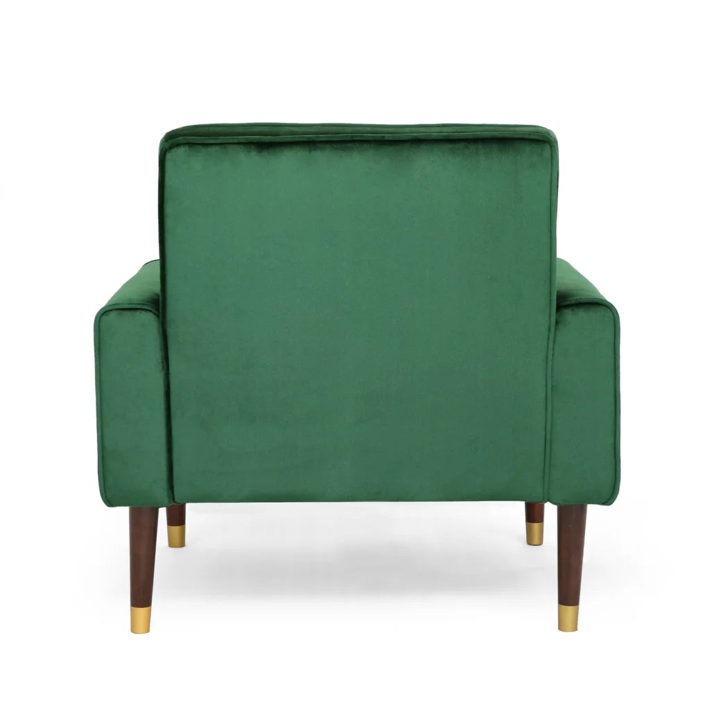 Lewisham Emerald Tufted Velvet Armchair - Furniture > Bar