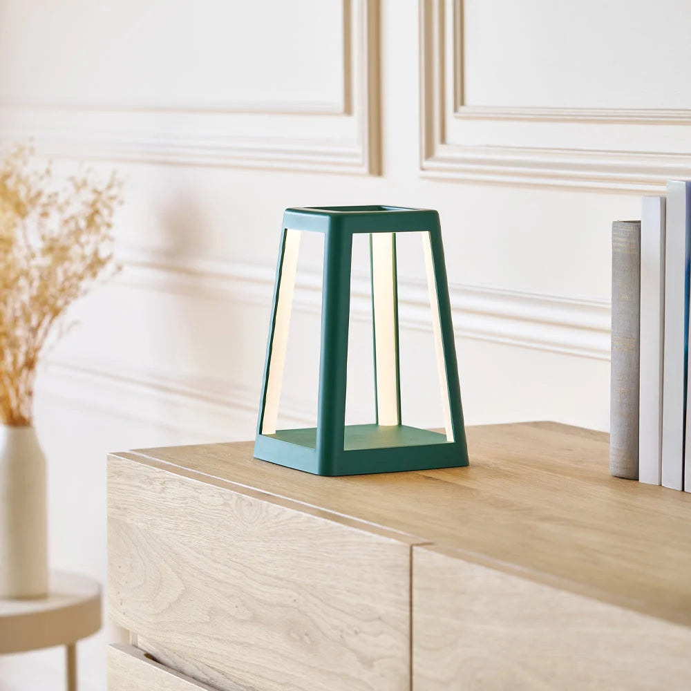 Lexon Lantern Portable Lamp With Built-In Wireless Charger