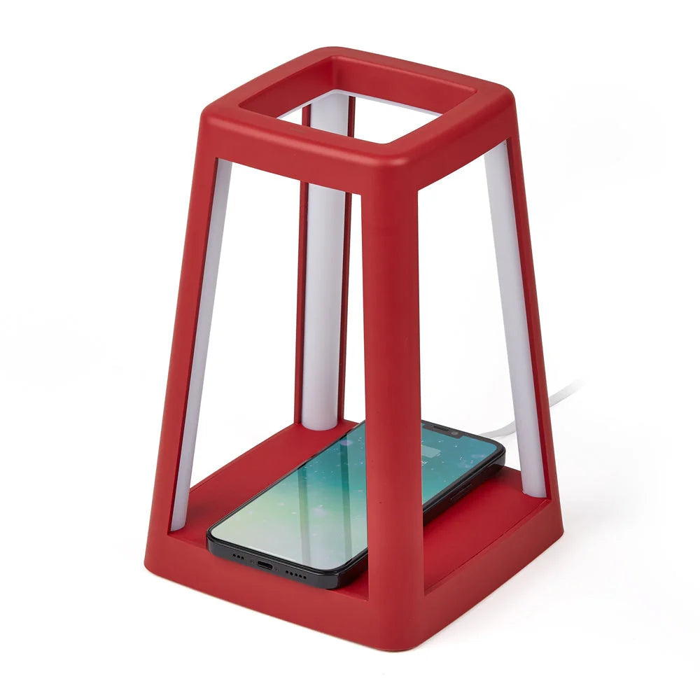 Lexon Lantern Portable Lamp With Built-In Wireless Charger