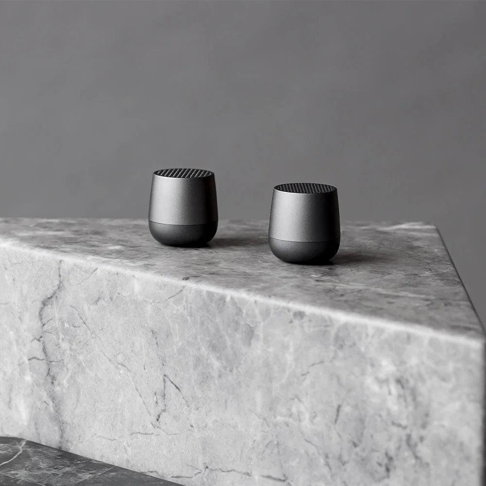 Lexon Mino+ Mini Bluetooth Speaker - Gunmetal - Audio &