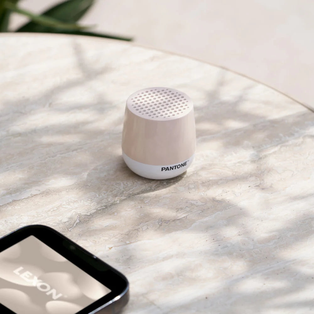 Lexon Mino+ Mini Bluetooth Speaker PANTONE - Sand - Audio &