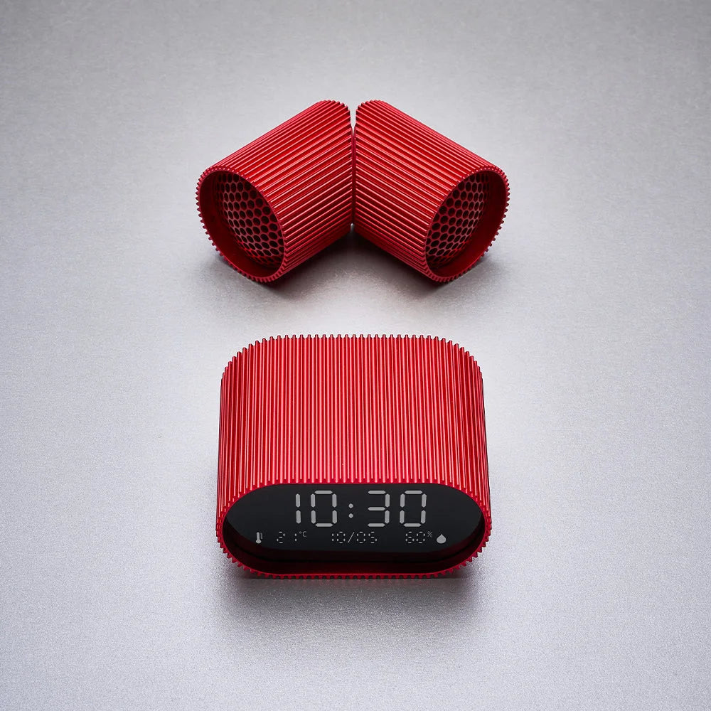 Lexon Ray Set Of Magnetic Bluetooth Speakers - Red - Audio