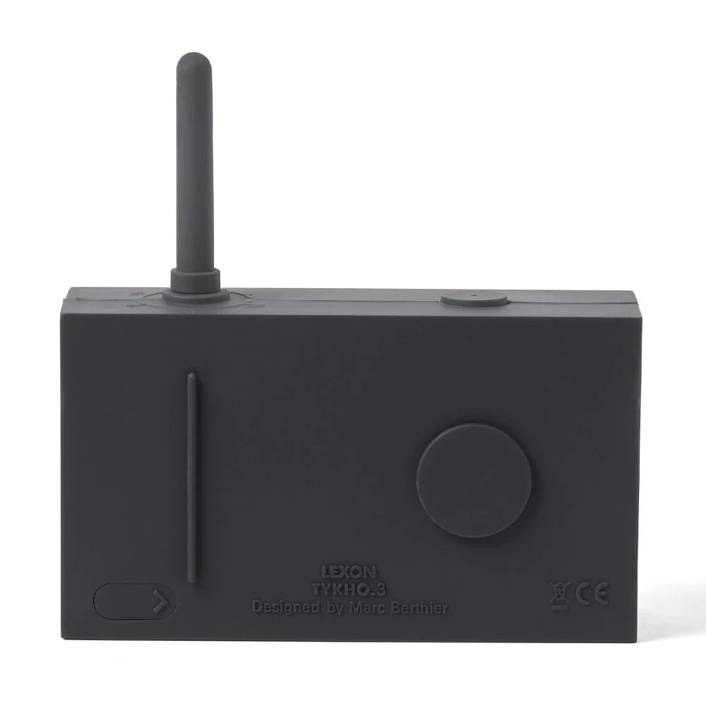 Lexon Thykho 3 Fm Radio & Bluetooth Speaker - Grey - Audio