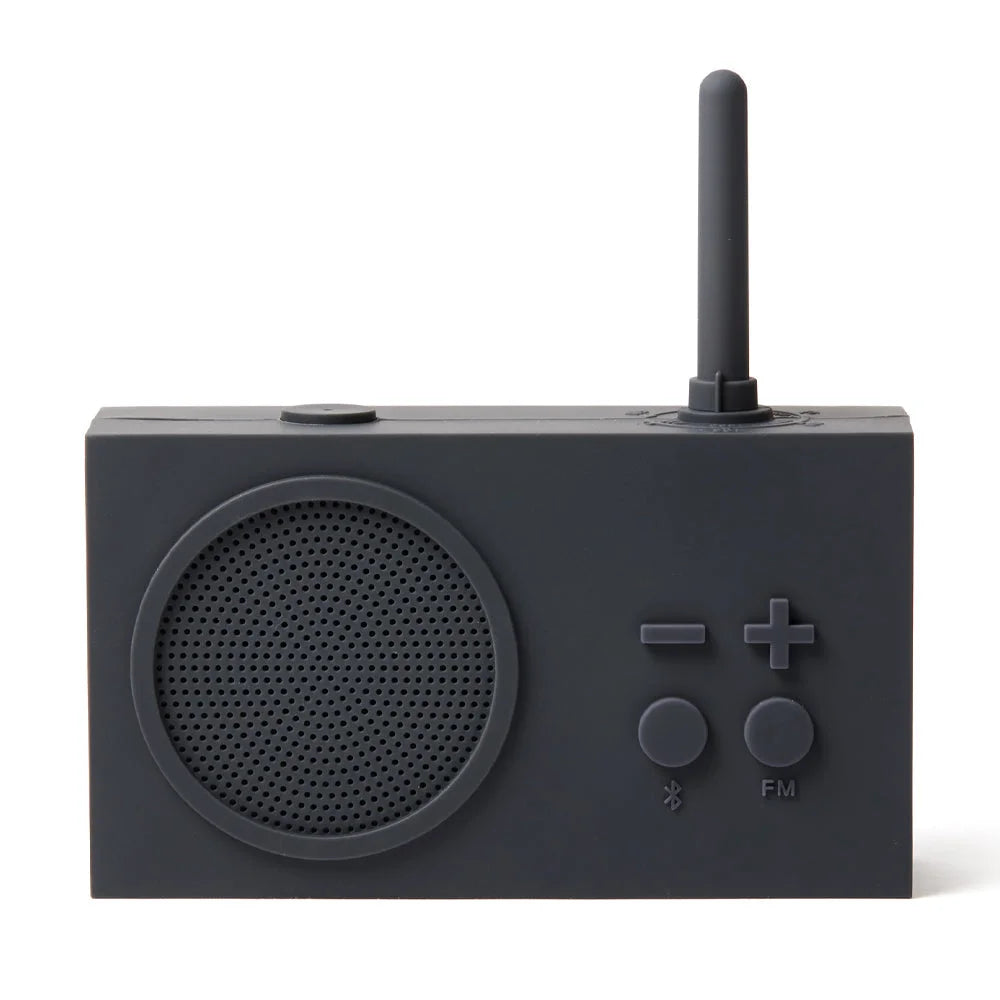 Lexon Thykho 3 Fm Radio & Bluetooth Speaker - Grey - Audio