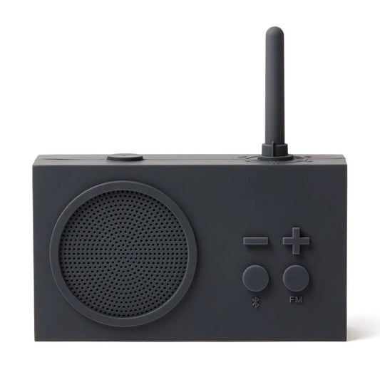 Lexon Thykho 3 Fm Radio & Bluetooth Speaker - Grey - Audio