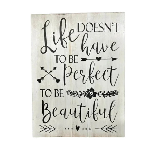 Life Beautiful Wall Art 30cm - Home & Garden > Wall Art >
