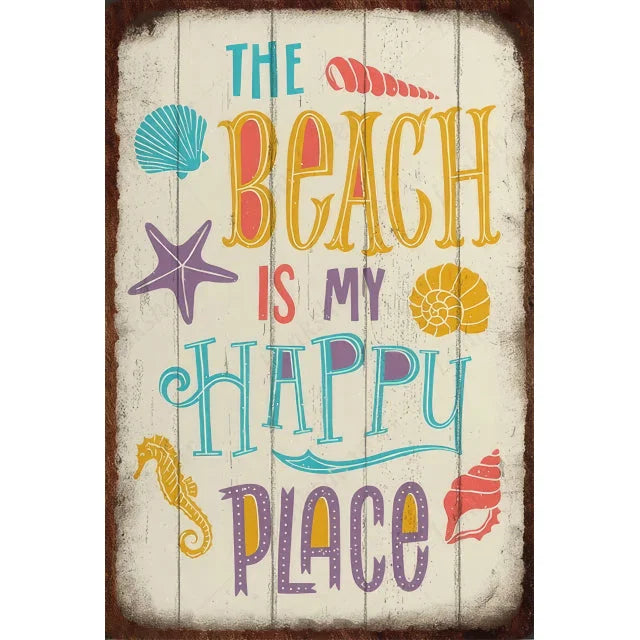 Life Is A Beach Wall Art 20x30cm - Home & Garden > Wall Art