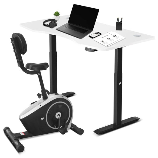 Lifespan Cyclestation 3 Exercise Bike with ErgoDesk