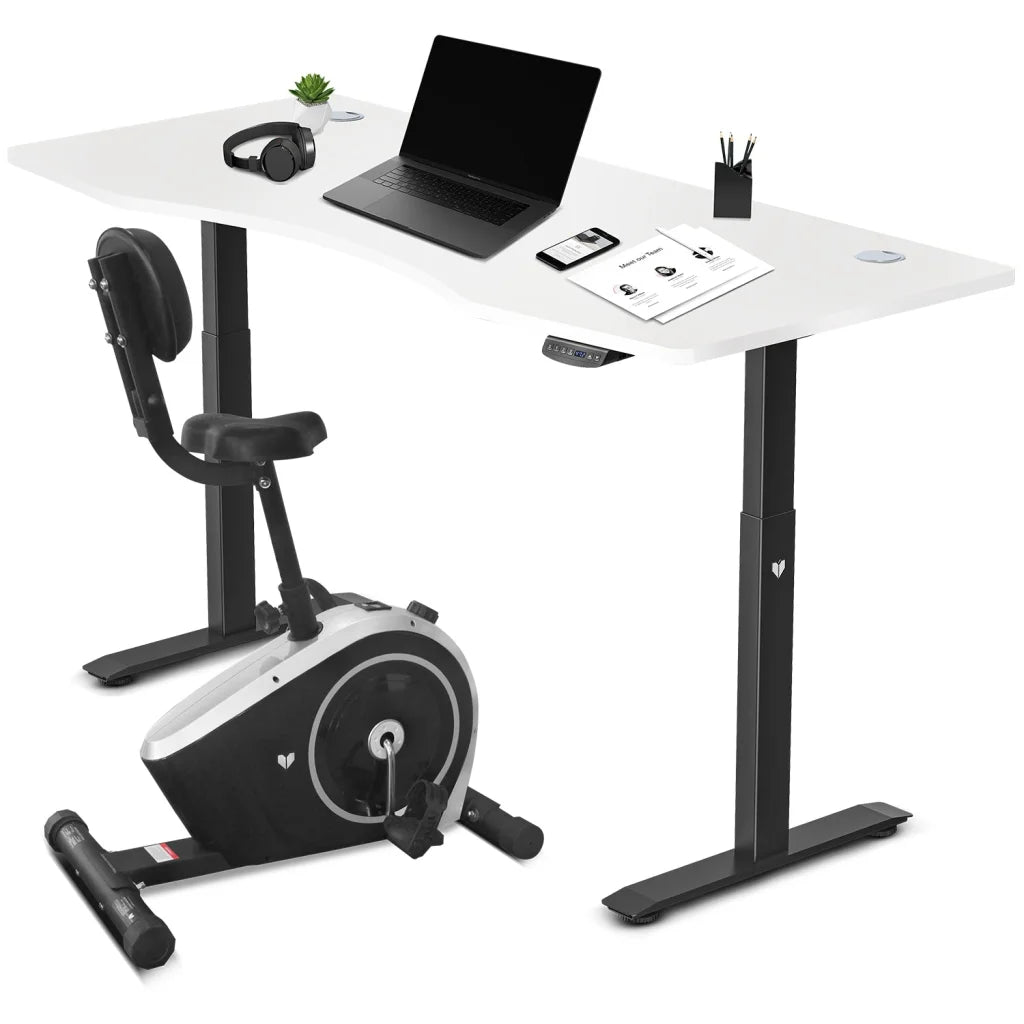 Lifespan Cyclestation 3 Exercise Bike with ErgoDesk
