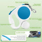 Light blue 5M Retractable Dog Leash - With Small Box
