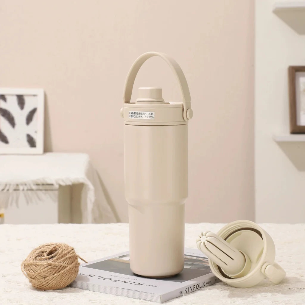 Light Coffee 30oz Ceramic Lined Insulated
