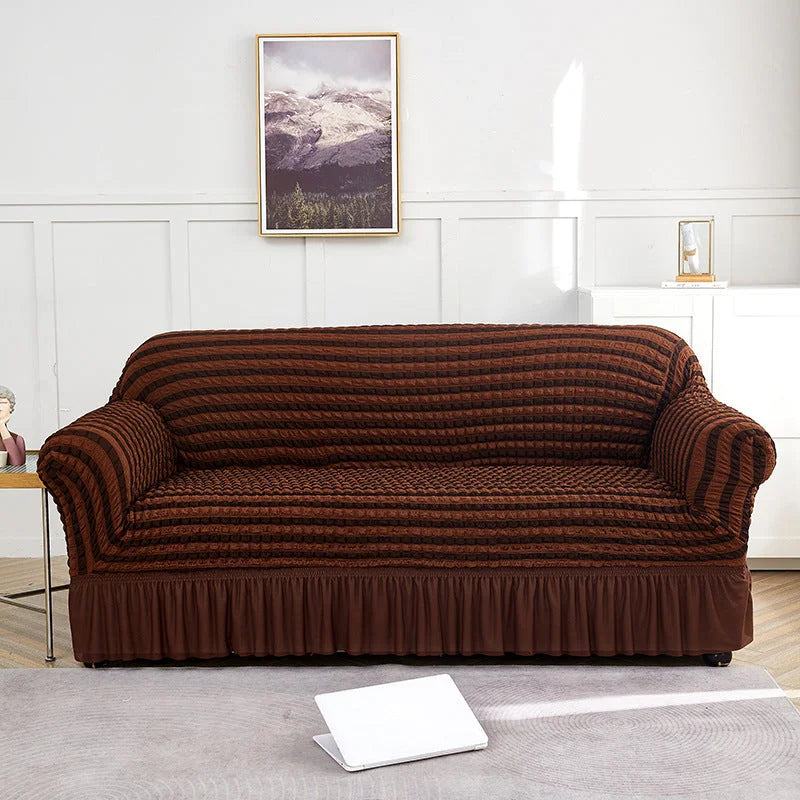 Light-coffee and Dark-coffee Single Sofa Bubble Gauze Sofa