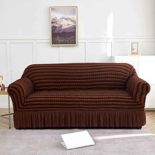 Light-coffee and Dark-coffee Single Sofa Bubble Gauze Sofa