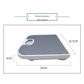 Light Gray Classic Mechanical Bathroom Scale - Battery-Free