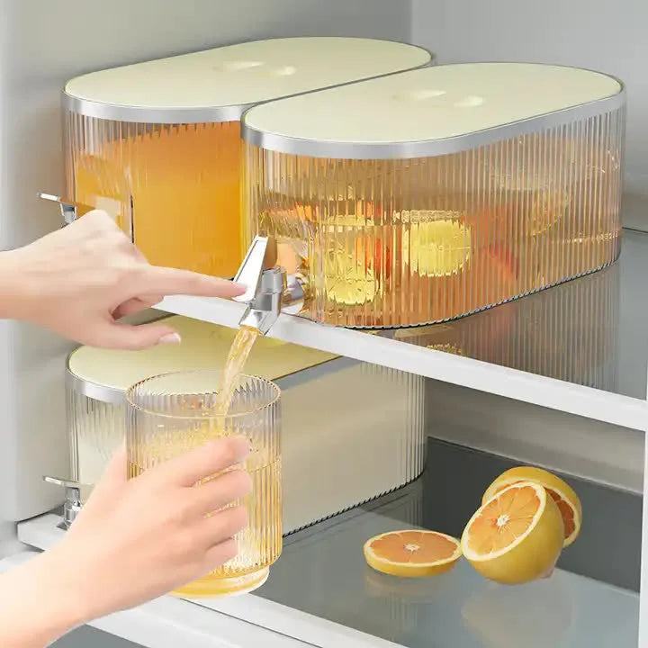 Light Green Refrigerator Cold Water Dispenser - 5.3L Fruit
