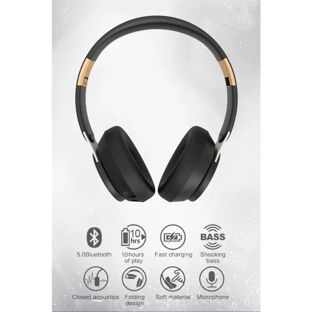 Light Green Wireless Bluetooth Headphones with Noise