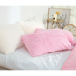 Light Grey Faux Fur Pillowcase Set - Crystal Velvet Plush