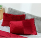 Light Grey Faux Fur Pillowcase Set - Crystal Velvet Plush