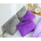 Light Grey Faux Fur Pillowcase Set - Crystal Velvet Plush