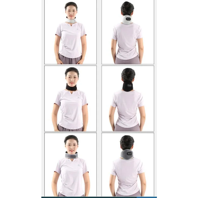 Light Grey Heated Vibrating Neck Wrap - USB Powered