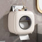 Light Khaki Wall-Mounted Bathroom Tissue Box - Waterproof
