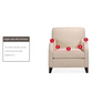 Light Tan Single Sofa Bubble Gauze Sofa Cover with Skirt