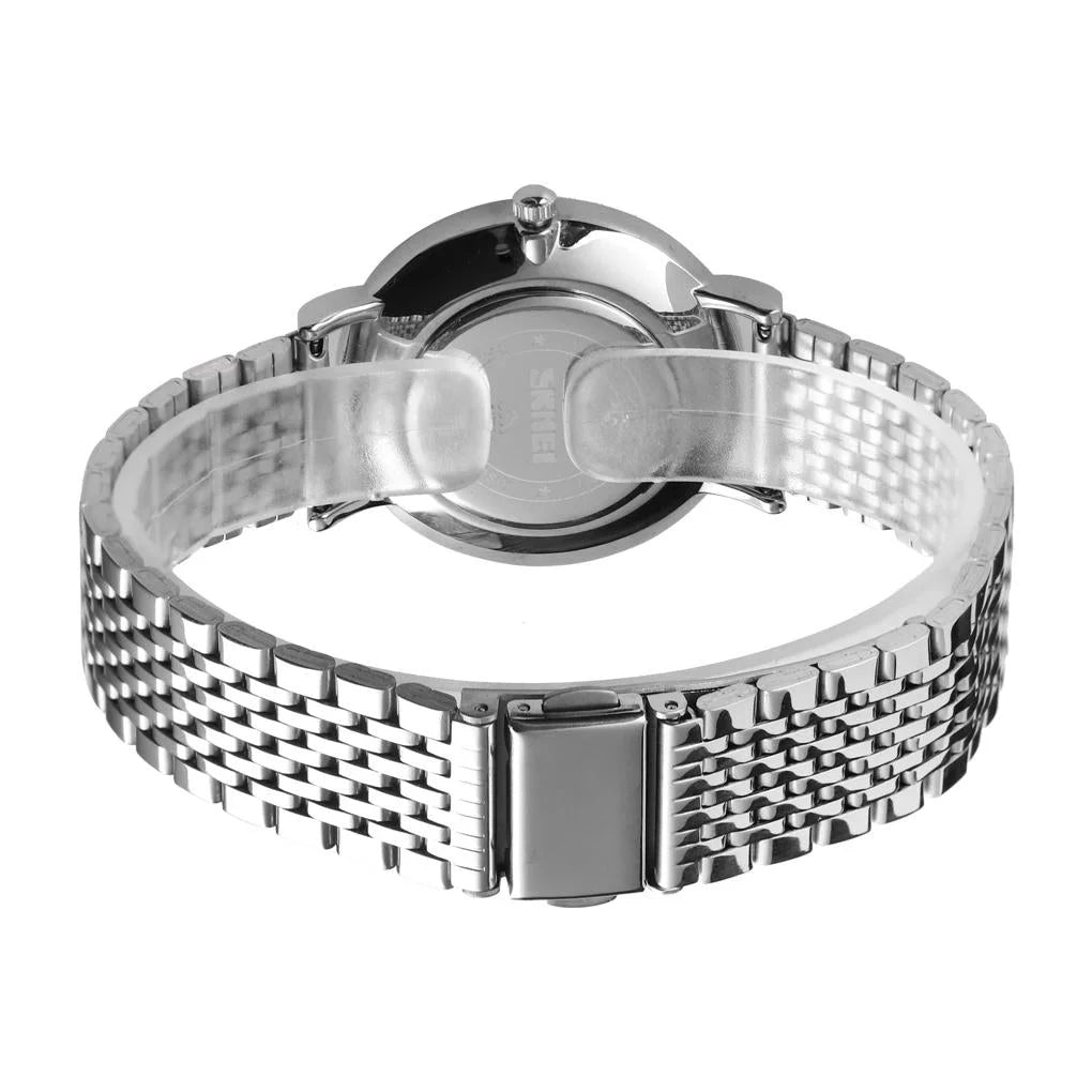 Light & Thin Waterproof Quartz Watch for Women with Steel