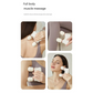 Light yellow Portable Dual Head Mini Massager - 5 Modes