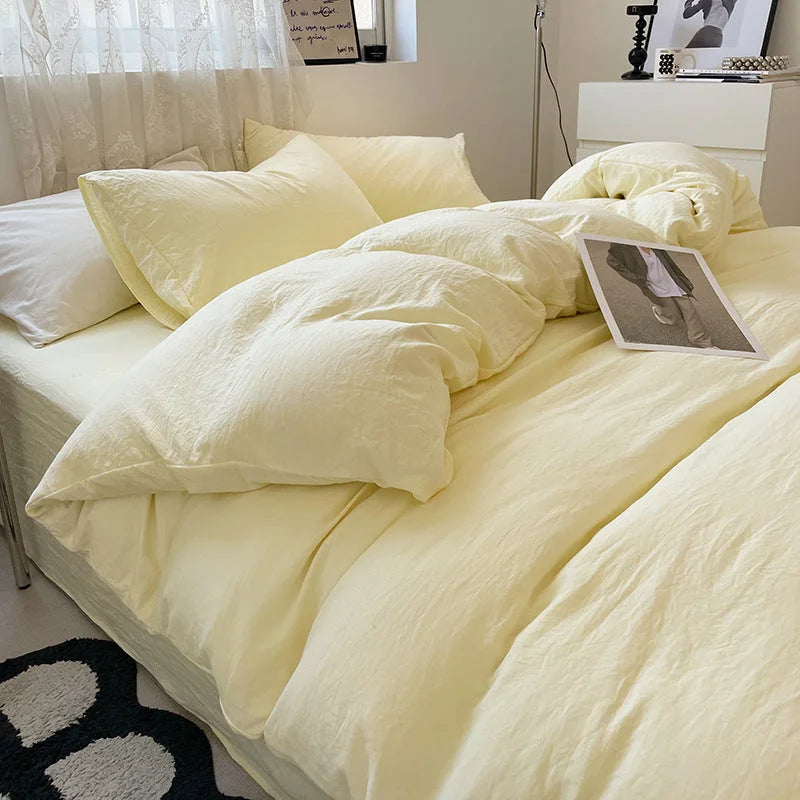 Light-yellow Solid Color Solid Color Solid Color 1.5m Bed