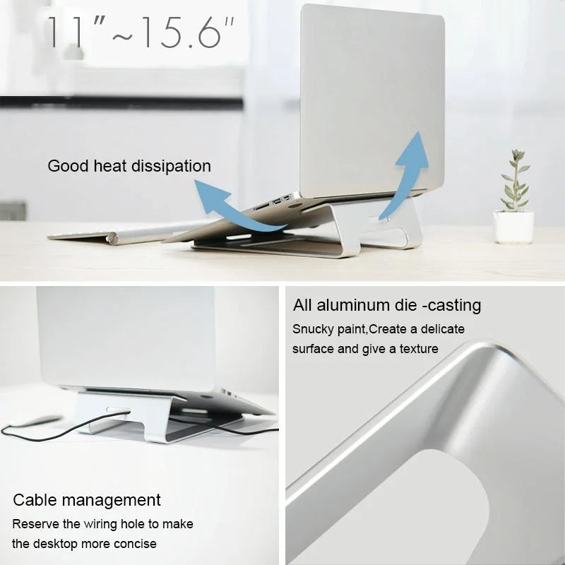 Lightweight Laptop Stand - Aluminum Alloy - Electronics >