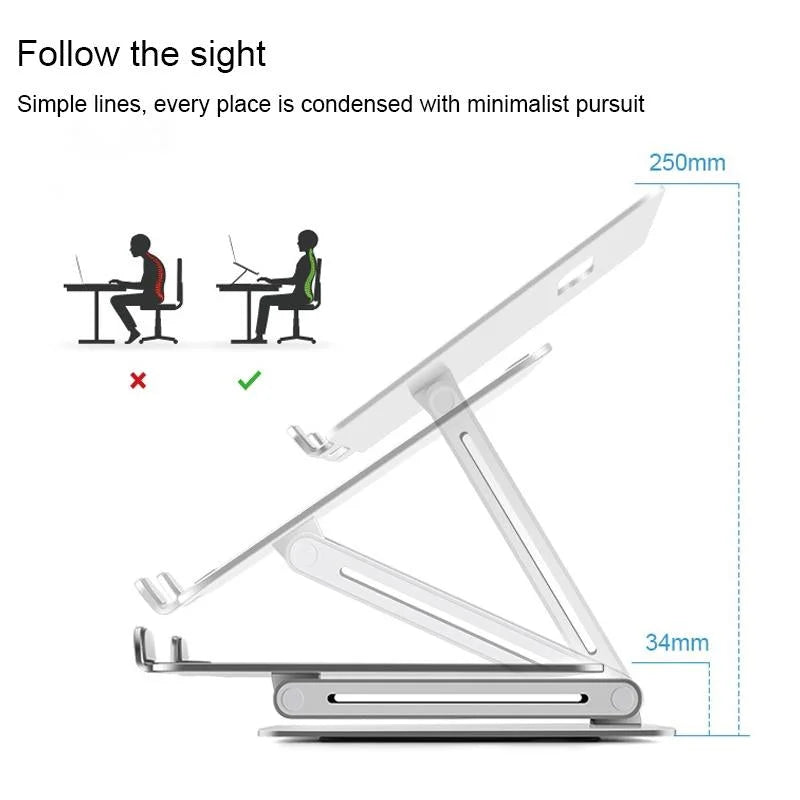 Lightweight Laptop Stand - Aluminum Alloy - Electronics >