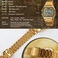 Lightweight Waterproof Men Electronic Watch with Steel Band