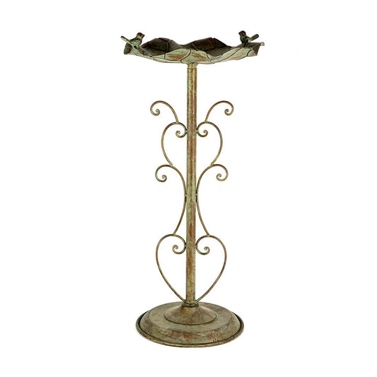 Lilypad Birdbath On Ornate Stand 36x66cm - Baby & Kids >