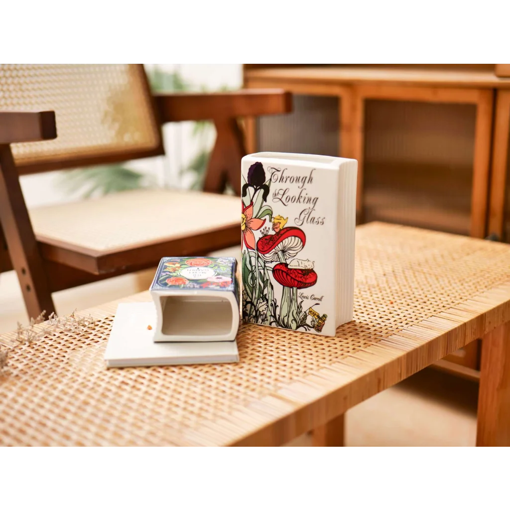 Literary Book Vase - Creative Ceramic Planter & Desk