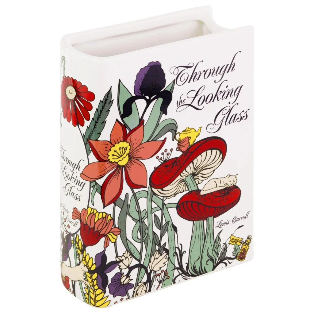 Literary Book Vase - Creative Ceramic Planter & Desk