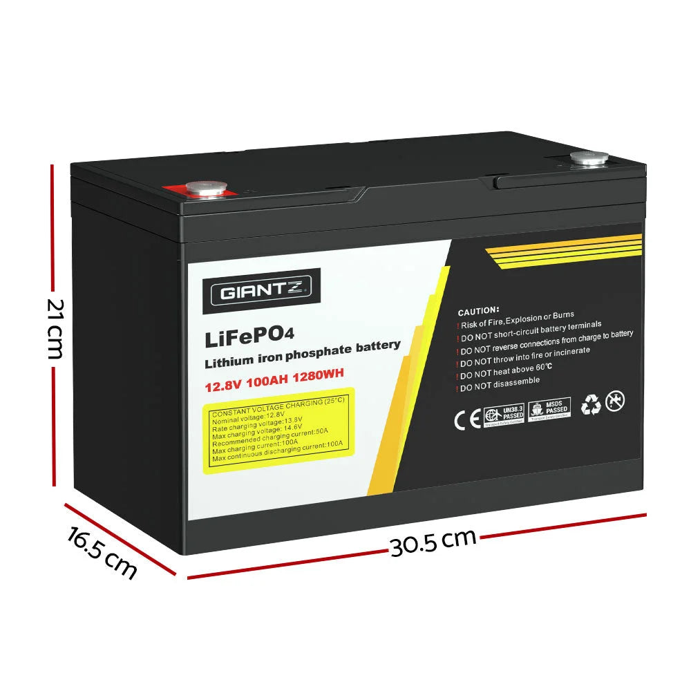Lithium Iron Battery 100AH 12 8V