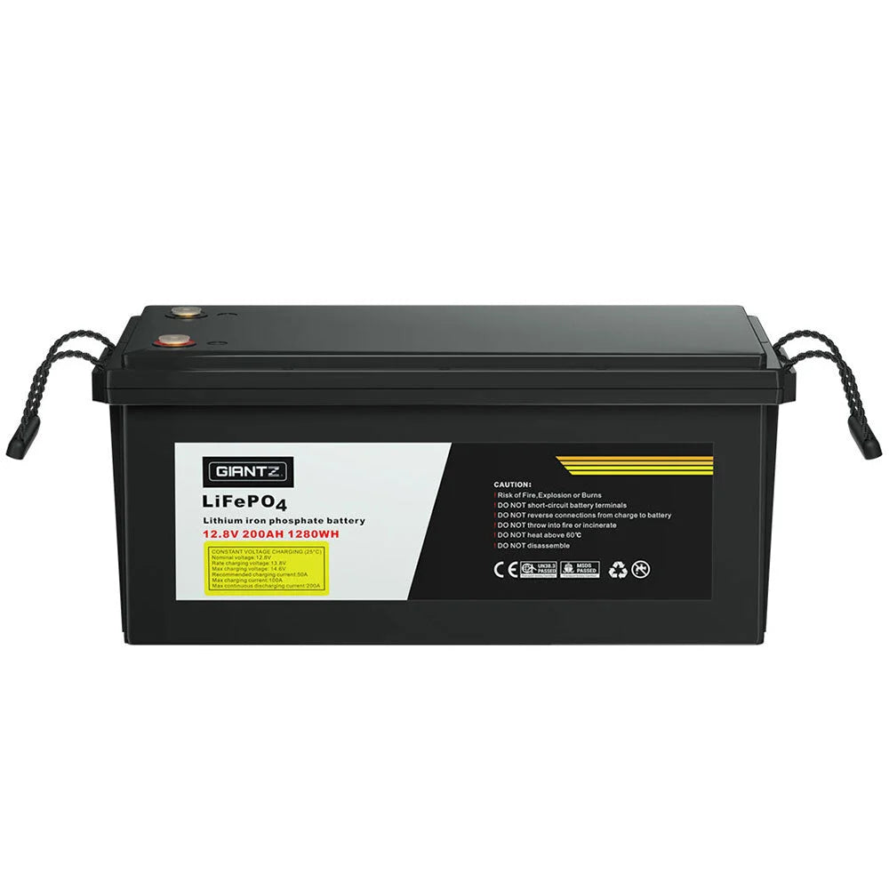 Lithium Iron Battery 200AH 12.8V LiFePO4 Deep Cycle for 4WD