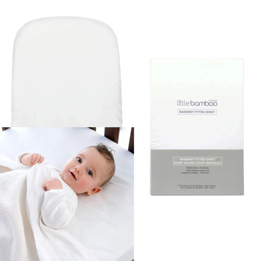 Little Bamboo Fitted Sheet for Pram/Moses Basket