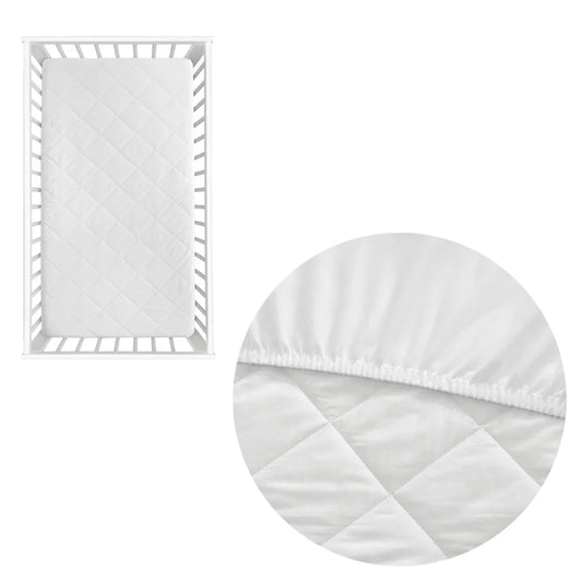 Little Gem 100% Cotton Cot Mattress Protector - Home &