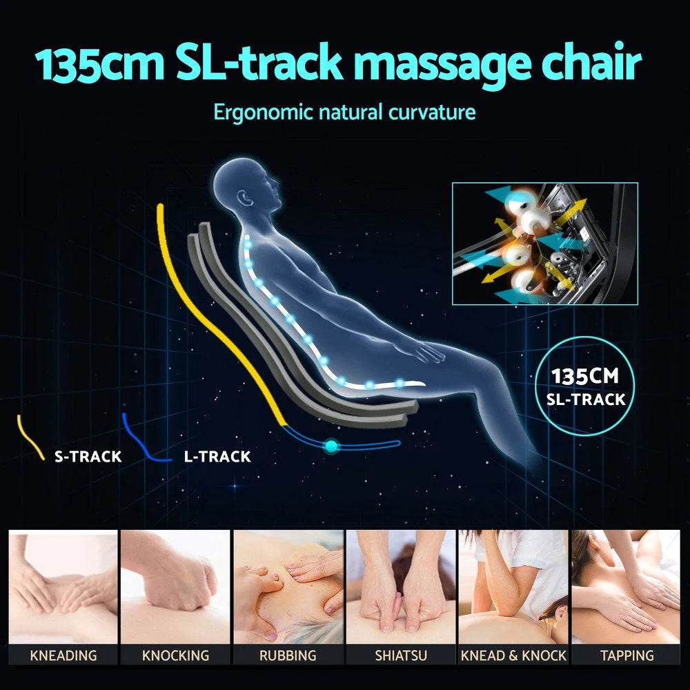 Livemor 4D Massage Chair Electric Recliner Double Core