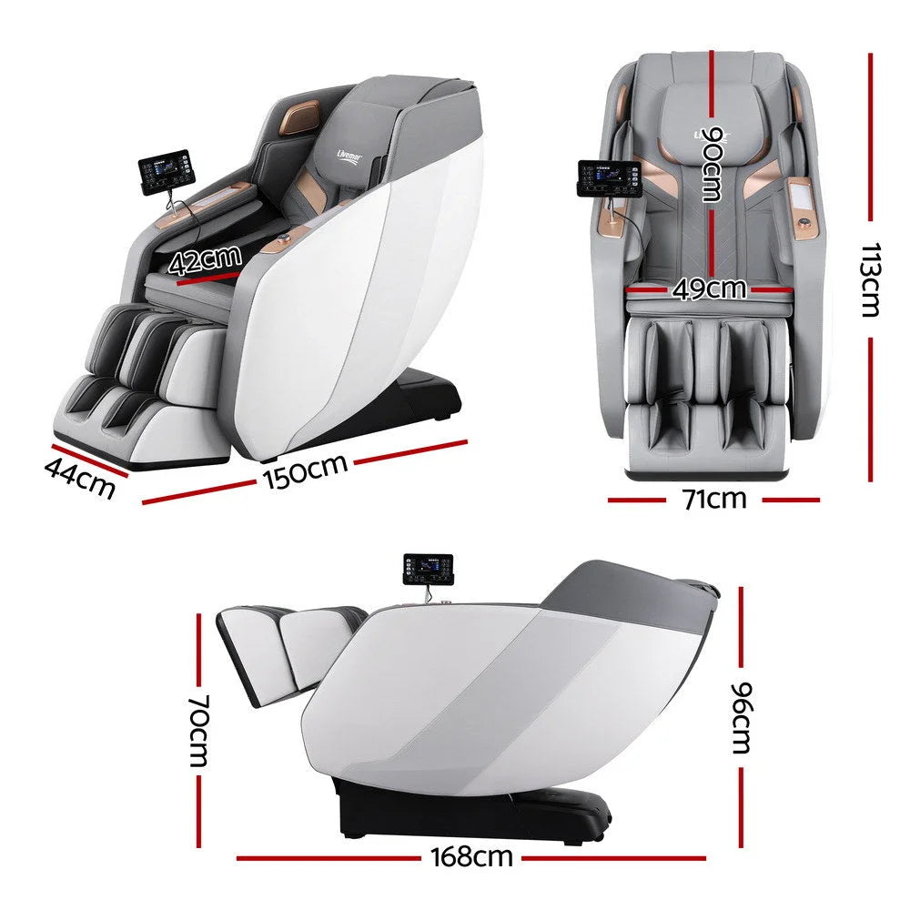 Livemor 4D Massage Chair Electric Recliner Double Core