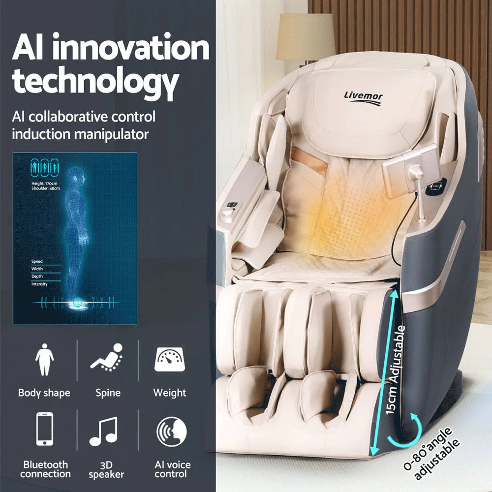 Livemor 4D Massage Chair Electric Recliner Home Massager