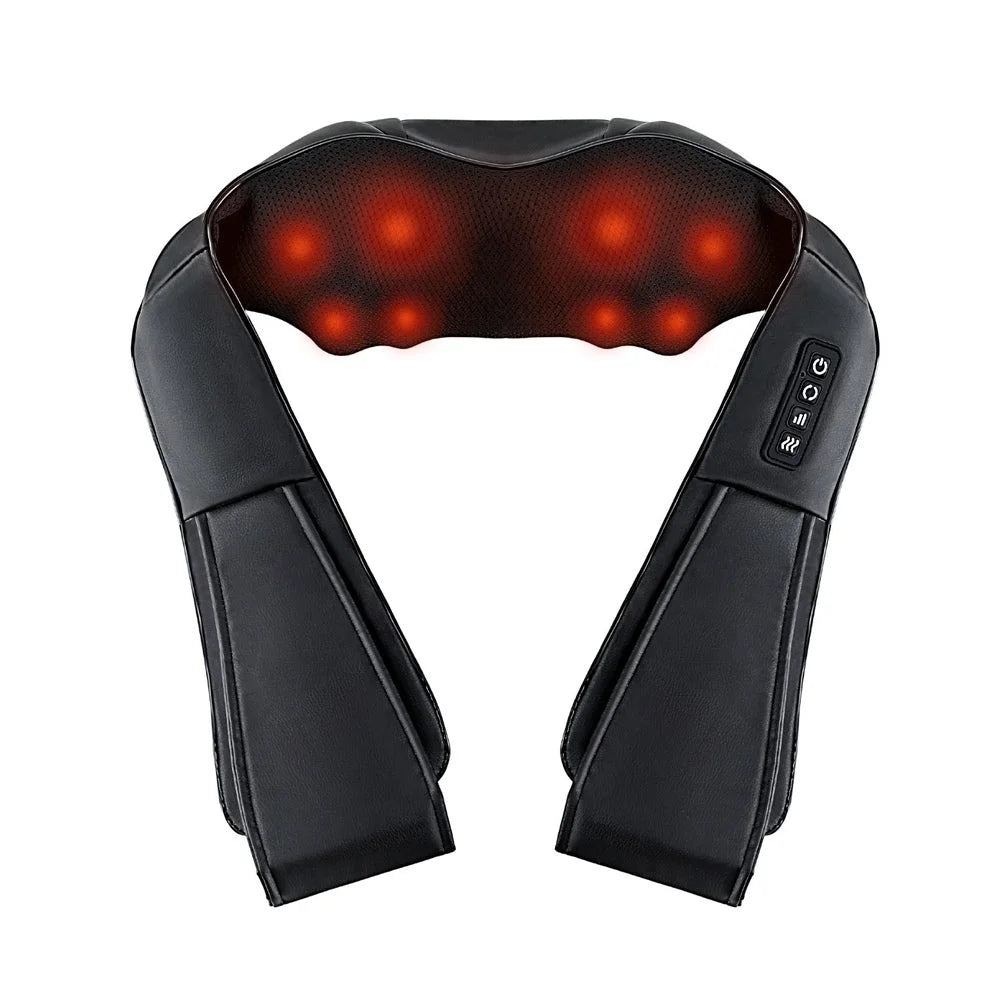 Livemor 8 Massage Nodes Neck Massager Heated - Health &